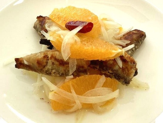 新玉ねぎとオレンジのエスカベッシュ風